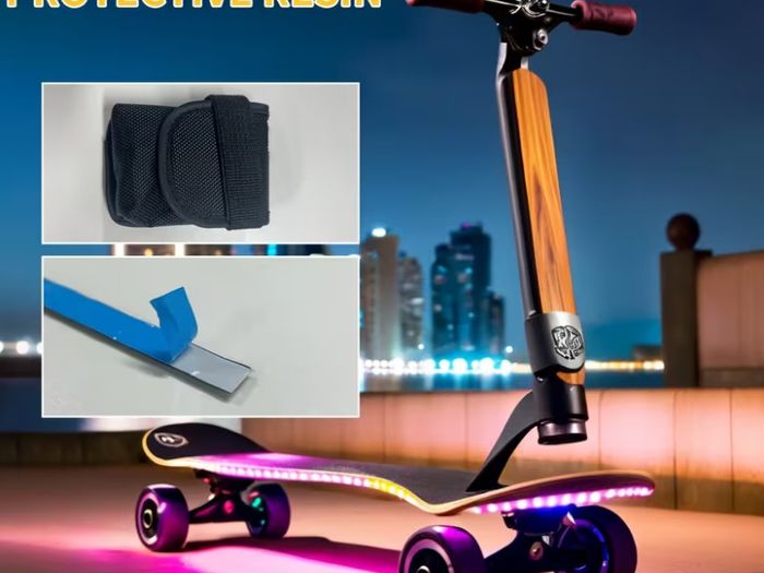 RGBIC LED Bike Scooter Light Strip, Cool Colorful Night Riding