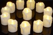 12 Packs Battery Operated LED Flameless Candles Flickering Electric Tea Lights with Timer, 6 Hours On and 18 Hours Off Per Cycle (MULTIPLE COLOURS, SEE PHOTOS)