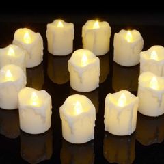 12 Packs Battery Operated LED Flameless Candles Flickering Electric Tea Lights with Timer, 6 Hours On and 18 Hours Off Per Cycle (MULTIPLE COLOURS, SEE PHOTOS)
