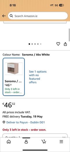 bedside table