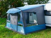 Caravan Awning Caravan Tent, 350cm Travel Awning with Removable Front Wall