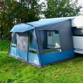 Caravan Awning Caravan Tent, 350cm Travel Awning with Removable Front Wall