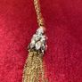 Long pearl and CZ stone pendant Image 8