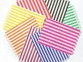 Job lot 500 pcs candy gift bags any colour stripe sweet bag ideal for candy wedding parties candy cart shop SIZE 5x7 inches