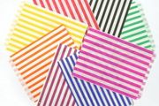 Job lot 500 pcs candy gift bags any colour stripe sweet bag ideal for candy wedding parties candy cart shop SIZE 5x7 inches