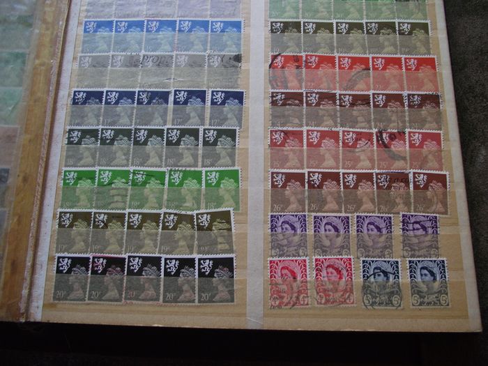 A mixed collection of used stamps, presented in the stock book #3