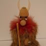 Vintage Wooden Viking Warrior (Made in Denmark) Image 4