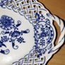 Vintage Original Bohemia Zwiebelmuster Blue Onion pattern perforated basket Image 6