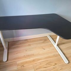 IKEA BEKANT Corner Desk 160x110 - White/Black
