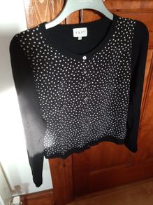 Ladies Black Cardigan East brand Size Medium