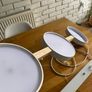 Pendant light - Wood & Acrylic 3-light Fixture / NEW Image 7