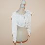 Tie Front Puff Sleeve Cop Top Image 4