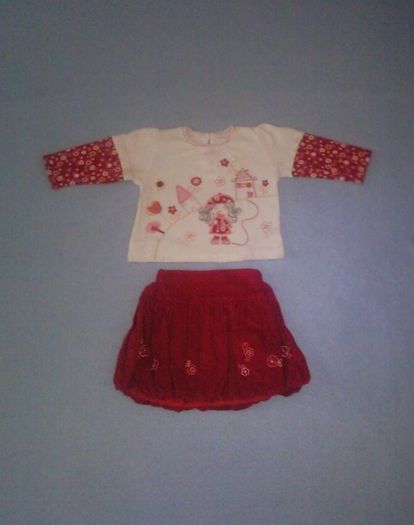 Baby Girls T-shirt and Balon Skirt 0-3 mths
