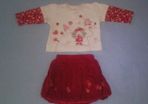 Baby Girls T-shirt and Balon Skirt 0-3 mths