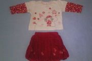 Baby Girls T-shirt and Balon Skirt 0-3 mths
