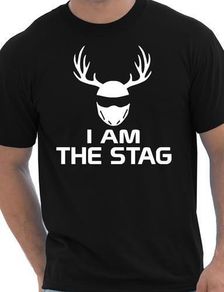 I Am The Stag Stag Night Hen Wedding Mens T-Shirt Size S- 5XL black