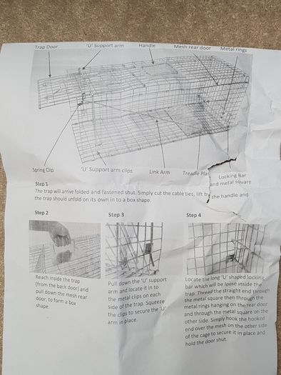 wire cage fodable with handle