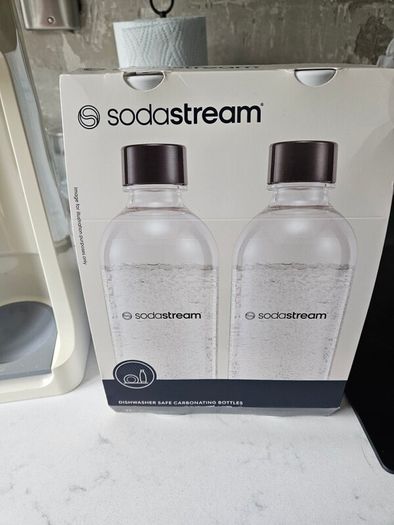 Sodastream machine with bottles