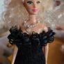 Barbie doll handemade dress and necklace Image 5