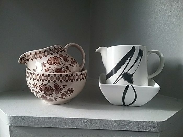 Sugar Bowl & Jug