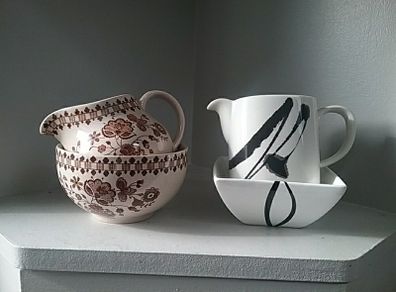 Sugar Bowl & Jug