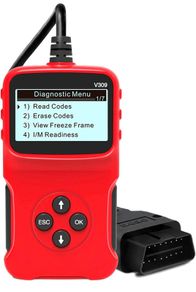 Car OBD2 Scanner Universal Wired Auto Engine Fault Code Reader CAN Diagnostic Scan Tool V309 for Check Engine Light, I/M Readiness Smog Check, HD LCD Display Screen (FREE POSTAGE)