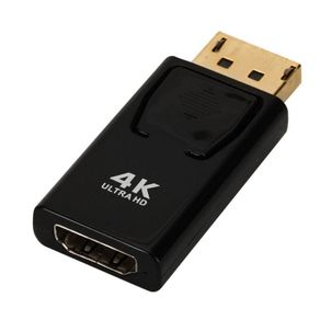 4K DisplayPort to HDMI-Compatible Adapter DP Male to Female HD TV HDMI-Compatible Video Audio Cable for PC TV Laptop