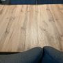 Large Extendable Solid Wood Table and Chairs - 6 Dark Grey Image 5
