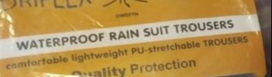 water proof trousers