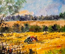 harvest watercolour