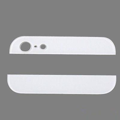 iPhone 5 Replacement Bottom and Top Back Rear Glass Cover White