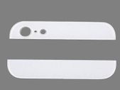 iPhone 5 Replacement Bottom and Top Back Rear Glass Cover White