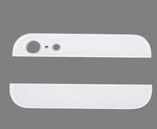 iPhone 5 Replacement Bottom and Top Back Rear Glass Cover White