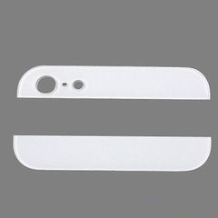iPhone 5 Replacement Bottom and Top Back Rear Glass Cover White