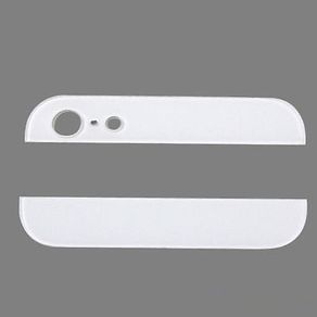 iPhone 5 Replacement Bottom and Top Back Rear Glass Cover White