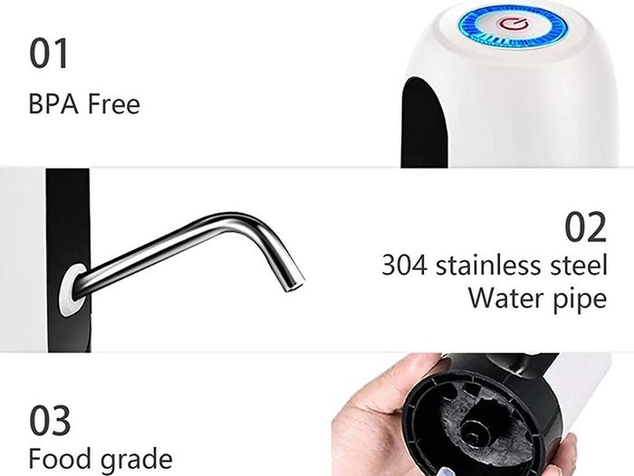 Water Bottle Pump Electric Portable USB Charging 5 Gallon Water Dispenser for Kitchen Home Office Camping (FREE POSTAGE)