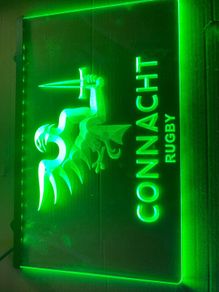 Connacht rugby wall light