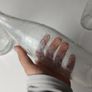325 - Set of 3 Vintage Clear Glass Collectible Decorative L Rose and Co Bottles Image 8
