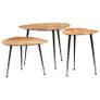 Coffee Table 3 pcs Solid Acacia Wood Image 9