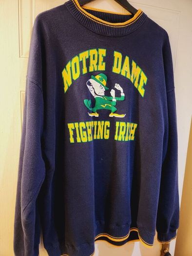 Vintage 80s/90s Rare Notre Dame college Sweatshirt Made in USA