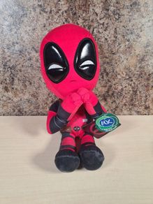 Marvel Deadpool Hand Heart Teddy Plushie Soft Toy 12 Inch Brand New With Tags