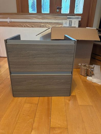 Roca Ona Bathroom vanity unit Dark Elm colour