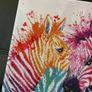 Zebra diamond picture on canvas Image 4