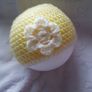 Handmade baby girls hat's 0-3 months Image 2