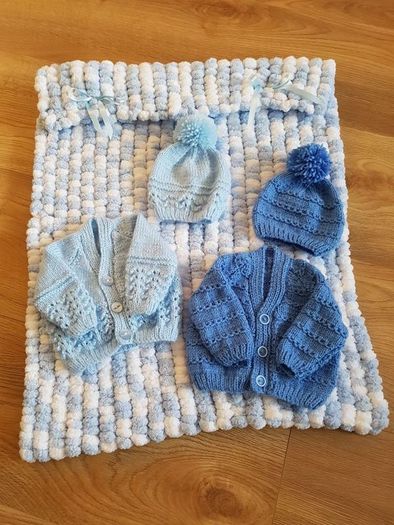 Handknit Baby Cardigans and blankets