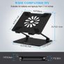 Laptop Stand, BoYata Ergonomic Adjustable Computer Stand, Lightweight Aluminum Laptop Holder Compatible for MacBook Pro/Air, Samsung, Dell XPS, Lenovo Laptops & Tablets Up to 14 inches-Black Image 4