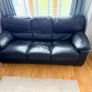 Leather Couch High Quality (Black) Image 6
