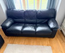 Leather Couch High Quality (Black)