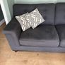 3 seater sofa and footstool Image 2