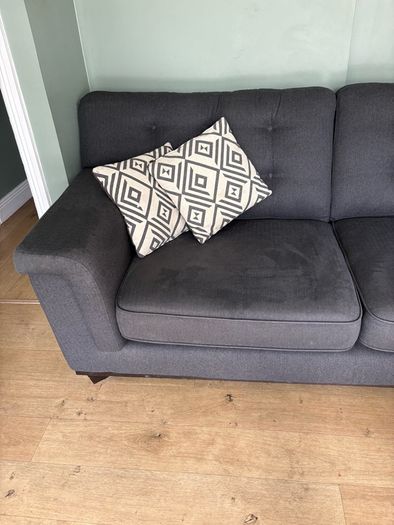 3 seater sofa and footstool